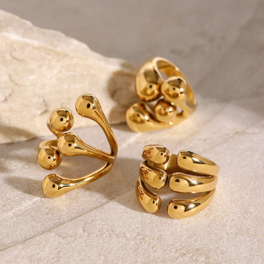 Gold ring for artistic souls