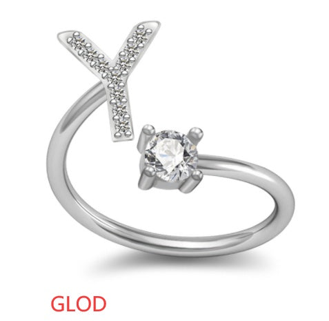 Your Initial, Your Story — Silver & Gold Letter Ring