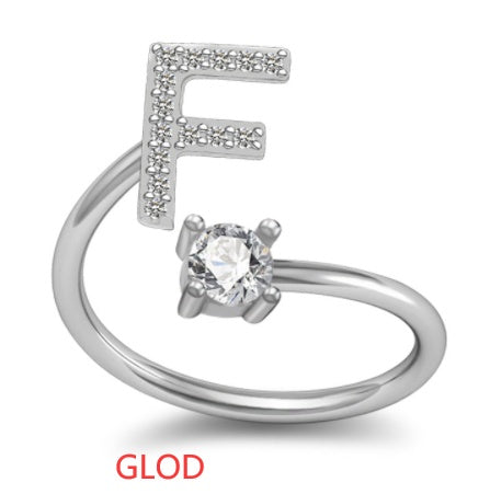 Your Initial, Your Story — Silver & Gold Letter Ring