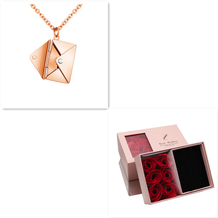 Love Letter Envelope Pendant Necklace💌🤍