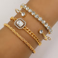 Luxury Crystal Bracelet Set of 4