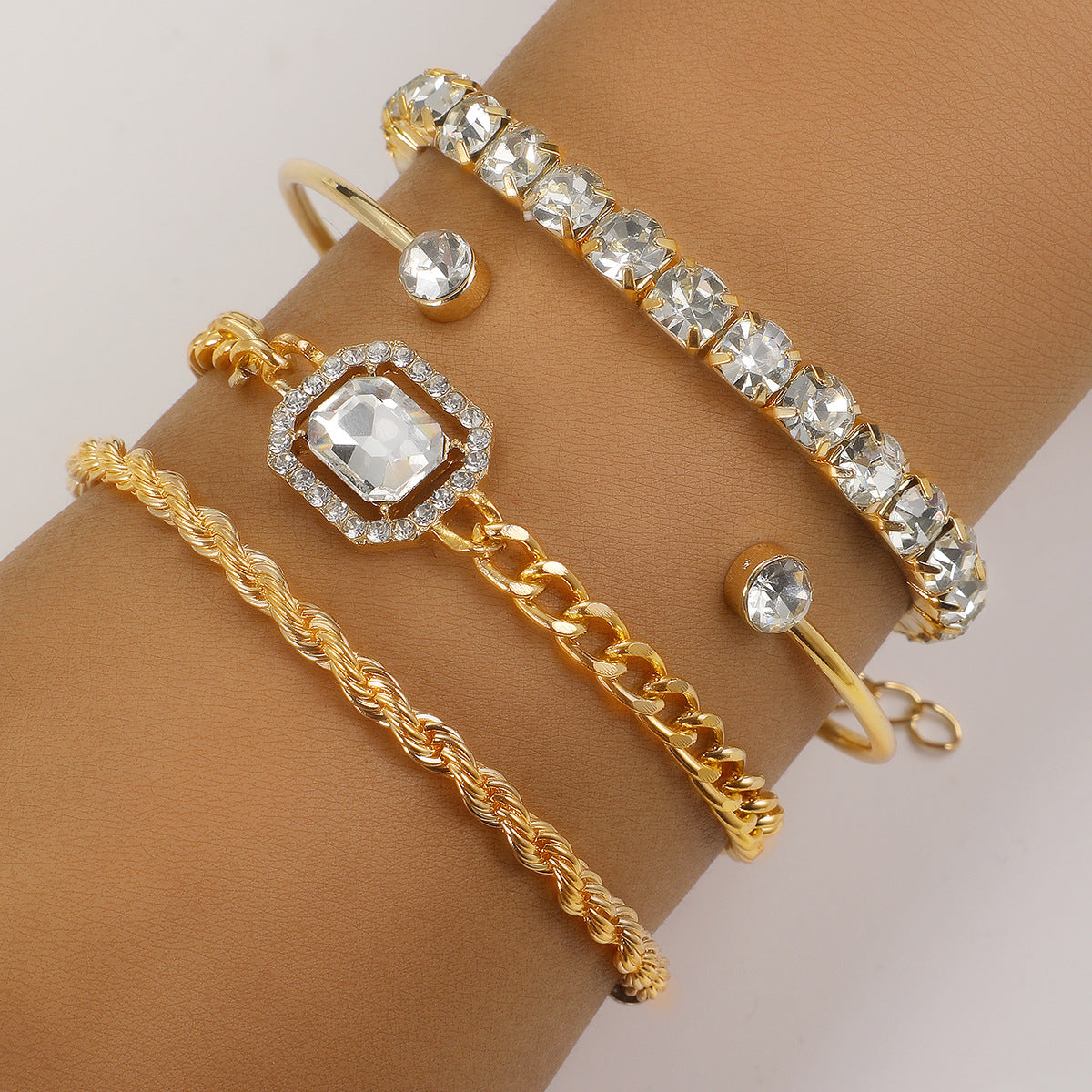 Luxury Crystal Bracelet Set of 4