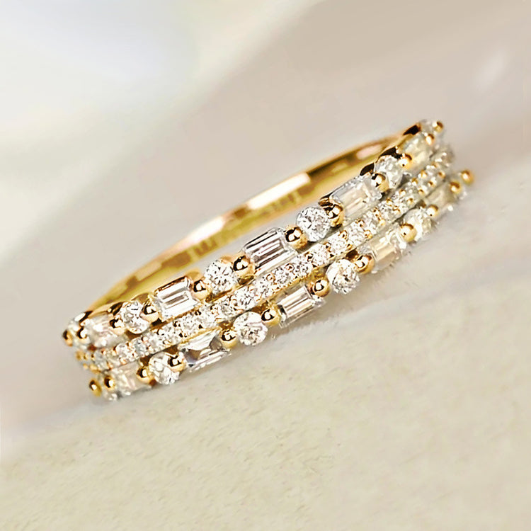 Three Layers, One Statement — Multilayer Zircon Ring