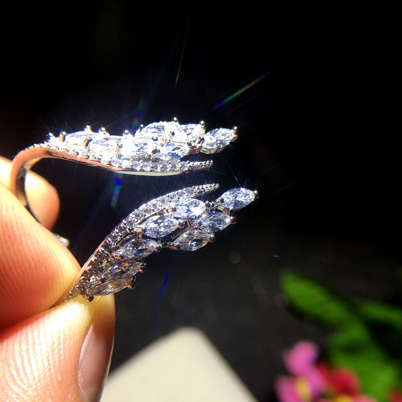 Wings on Your Finger — Angel Wing Rhinestone Ring