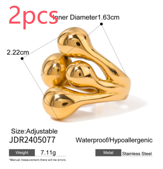Gold ring for artistic souls