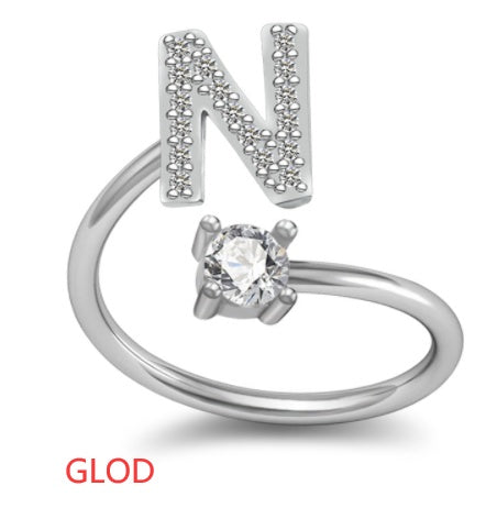 Your Initial, Your Story — Silver & Gold Letter Ring