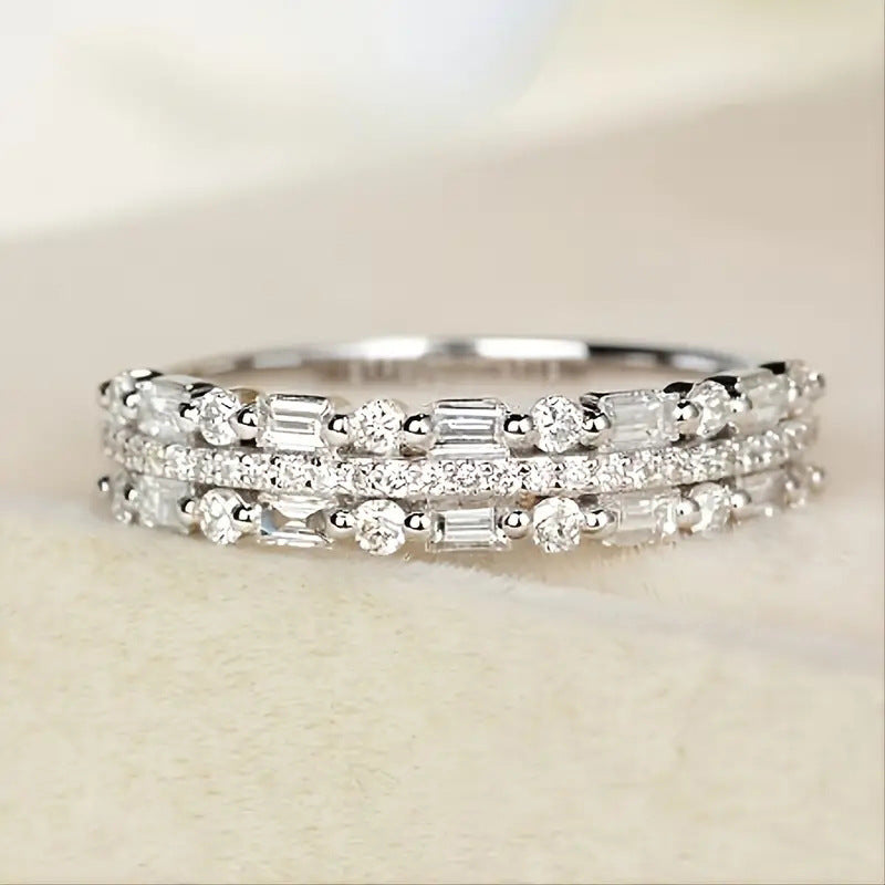 Three Layers, One Statement — Multilayer Zircon Ring